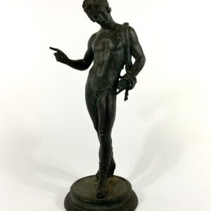 Italian ‘Grand Tour’ bronze Narcissus, c. 1870