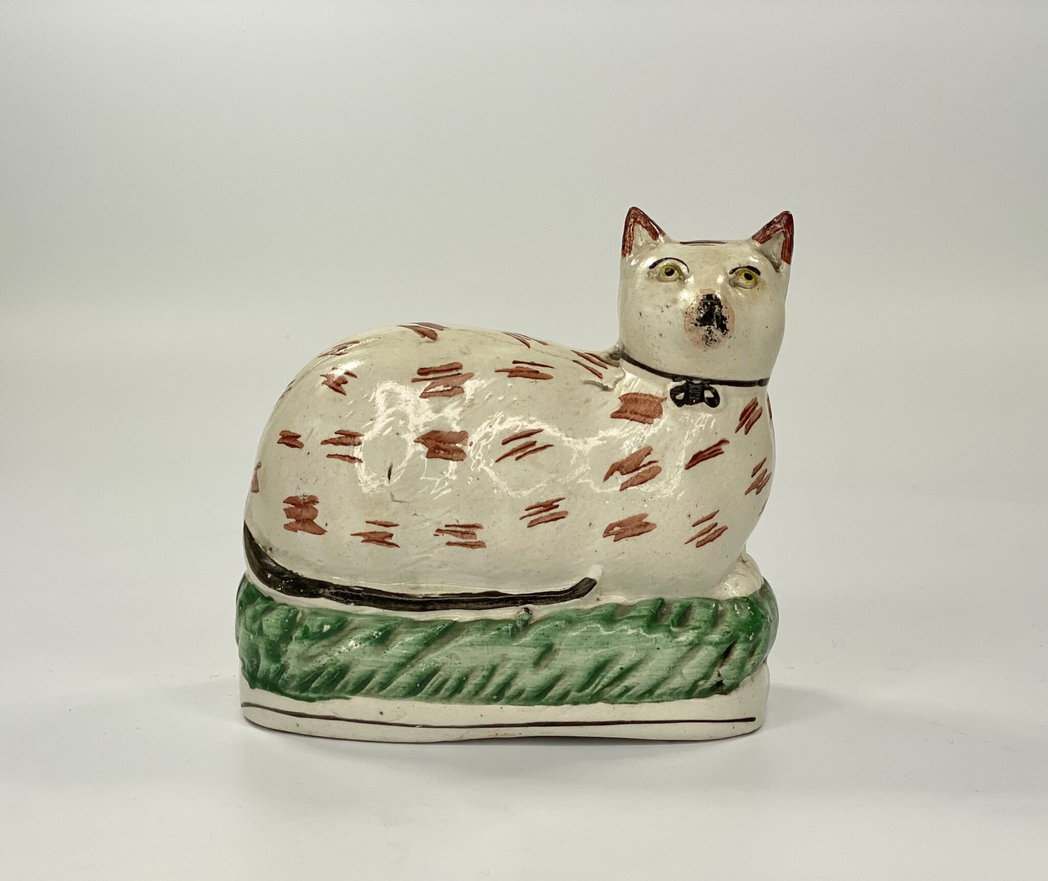 Staffordshire pottery cat, c. 1860. Philip Carrol Antiques