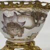 Paris porcelain bowl with ormolu mounts, c. 1880. Closeup