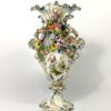 Minton porcelain garniture, flower encrusted, c. 1830. side