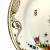 Swansea porcelain dish. Flowers & insects, c. 1815. top view