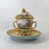 Berlin porcelain chocolate cup and trembleuse, c. 1770
