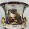 Derby porcelain garniture. Named views. c. 1830.