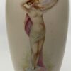 Pair Doulton Lambeth faience vases. J.P. Hewitt, c. 1885. female body
