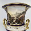 Derby porcelain garniture. Named views. c. 1830.