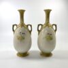 Royal Worcester, pair of porcelain vases, by George Cole, d. 1908.