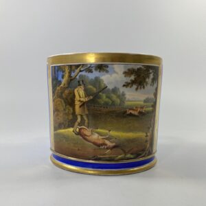 Coalport porcelain Porter Mug, John Holmes Smith, 1820.