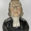 Staffordshire pottery bust ‘John Wesley’, c. 1830. face and chin