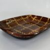 English pottery Slipware baking dish, late 18th C. side and top