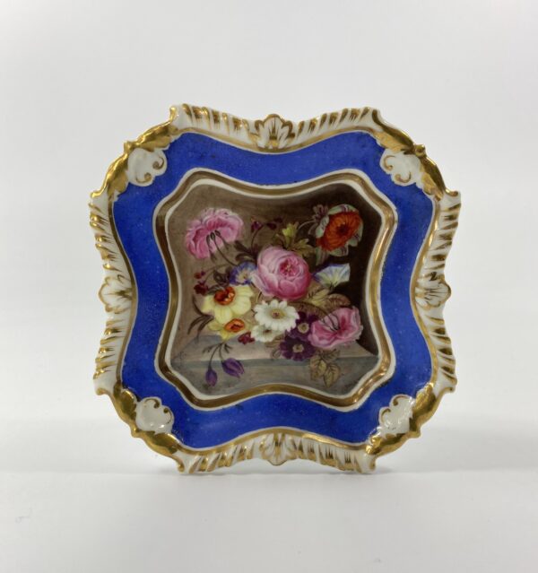 Rockingham porcelain pin tray, c. 1835.