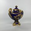 Royal Crown Derby vase and cover, dated 1912. blue and gold