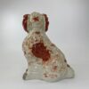 Pair Staffordshire pottery Spaniels, of large size, c. 1840.