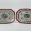 Pair Chinese porcelain platters. c. 1760. Qianlong Period. top
