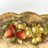 Royal Worcester ‘Fruit’ shaped dish, E. Townsend, dated 1937. grape and strawberry