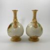 Pair Royal Worcester vases. ‘Fruit’, by F. Harper, dated 1906. Front facing