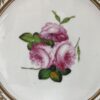 Swansea porcelain plate. ‘Roses’. London decorated, c. 1815. Pink flowers