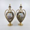 Pair Davenport porcelain vases and covers, c. 1875.