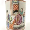 Chinese porcelain mug. Famille rose decoration. c. 1760. Closeup people