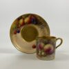 Royal Worcester coffee can and saucer. Signed. Dated 1924