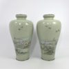 Pair Japanese cloisonné vases, Hayashi Kihyoe, c. 1900. Meiji Period