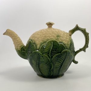 Staffordshire creamware ‘Cauliflower’ teapot and cover, c. 1765