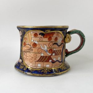 Masons Ironstone Quart mug ‘School House’ pattern, c. 1815.