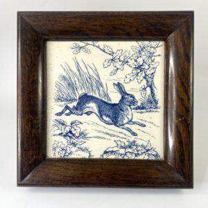 Wedgwood pottery tile. ‘Hare’, c. 1875.