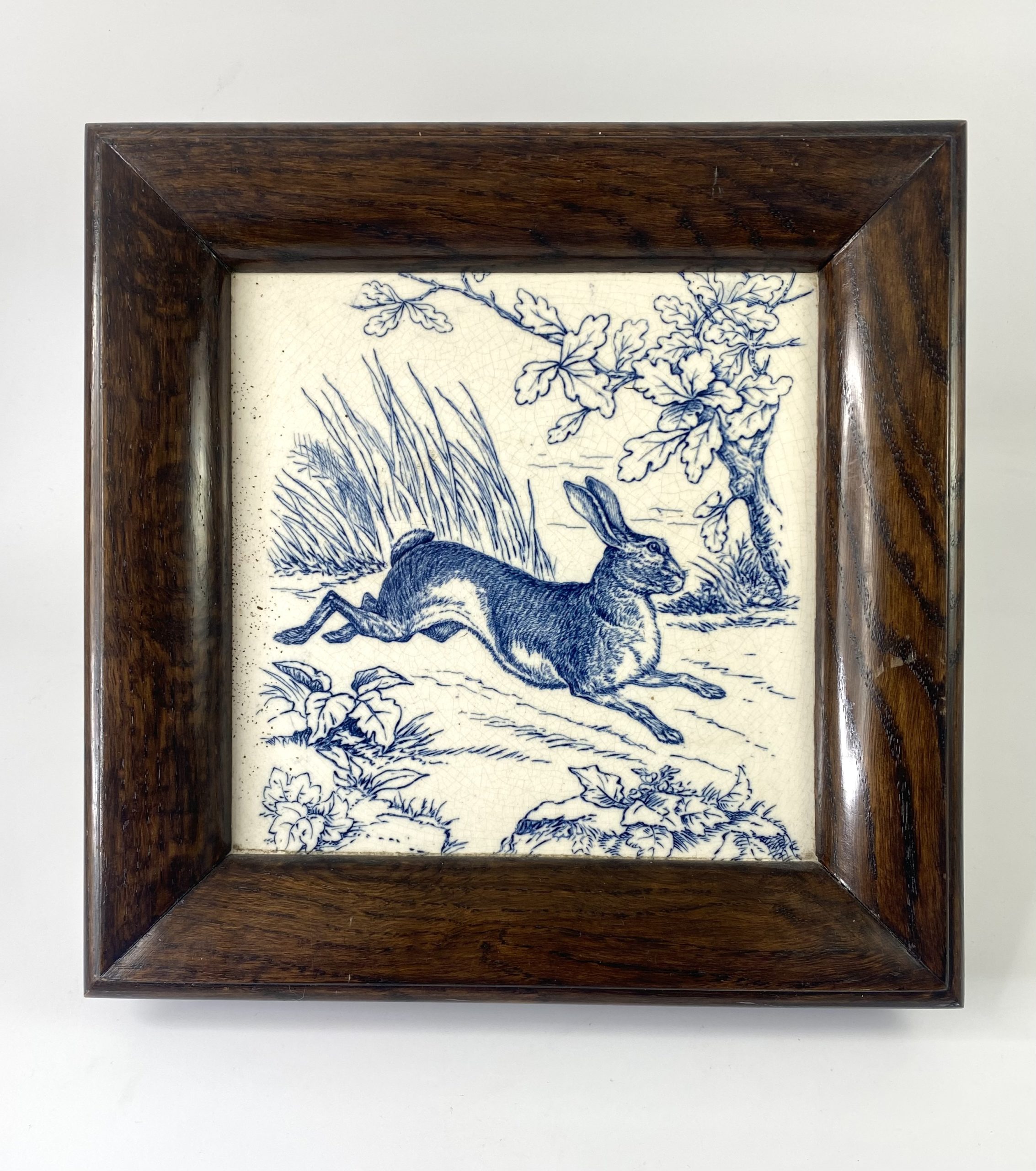 Wedgwood pottery tile. ‘Hare’, c. 1875.
