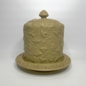 Drabware Stilton cheese dome & stand, Ridgway, c. 1840.