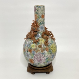 Chinese ‘Millefleur’ dragon vase, Republic Period.