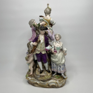 Meissen group of Musicians, c. 1870.