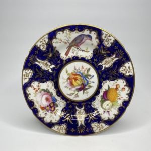 Coalport porcelain plate, c. 1830.