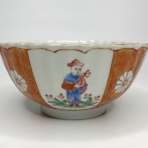 James Giles workshop decorated Chinese porcelain bowl, c. 1765.