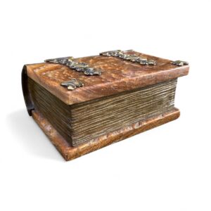 French agate and bronze cigar box, c. 1910.