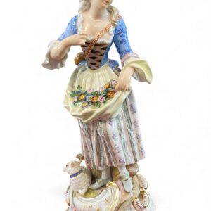 Meissen porcelain Shepherdess, c. 1880.
