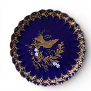 Copeland Spode plate, Hummingbird, C.B.Brough, c. 1880.