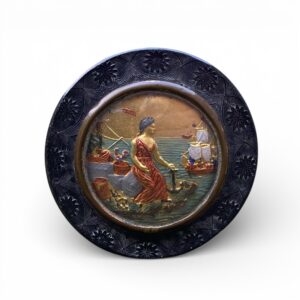 Pressed horn patch box, Hope, c. 1790.