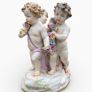 Meissen porcelain group of Putti, c. 1870.